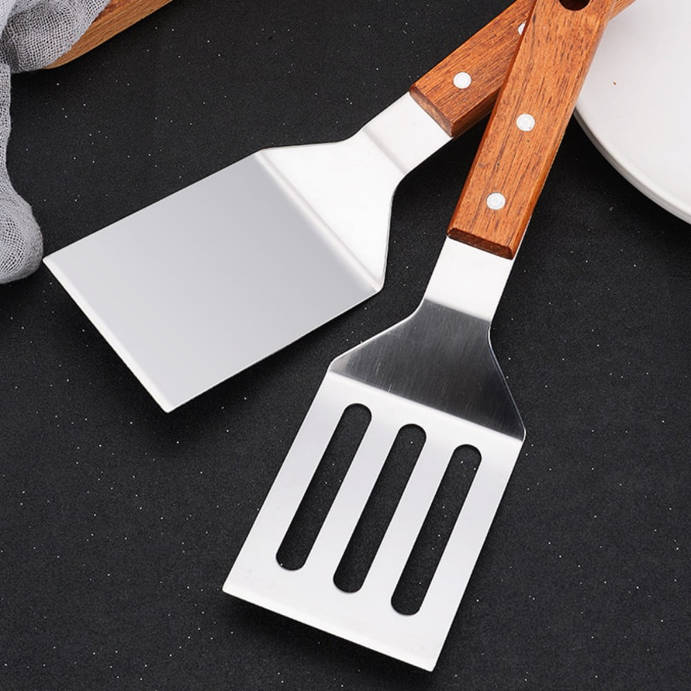 Dropship Triangular Spatula Stainless Steel With Serrated Edge Has