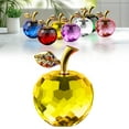 thumbnail image 2 of Sunxin Golden Crystal Apple Figurine" Desk Decor Elegant Glass Figurine Perfect for Home Or 2.5 Inch Clear and Sparkling Decorative for Any ", 2 of 7