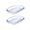 Clear-2 Pack, variant on Soap Dish for Shower, Plastic Bar Soap Holder with Raised Ridges Design | Shower Soap Saver Tray for Bathroom Counter Kitchen Sink, Sponge Holder Organizer Tray, 4" x 5.2", 2 Pack