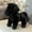 Black, variant on Gaiwos Year of 2026 Horse Mascot Statue 7.8 inches, Chinese New Year Horse Plush Ornaments for Holiday Zodiac Gift, Spring Festival Home Office Car Decorations Zodiac Collections