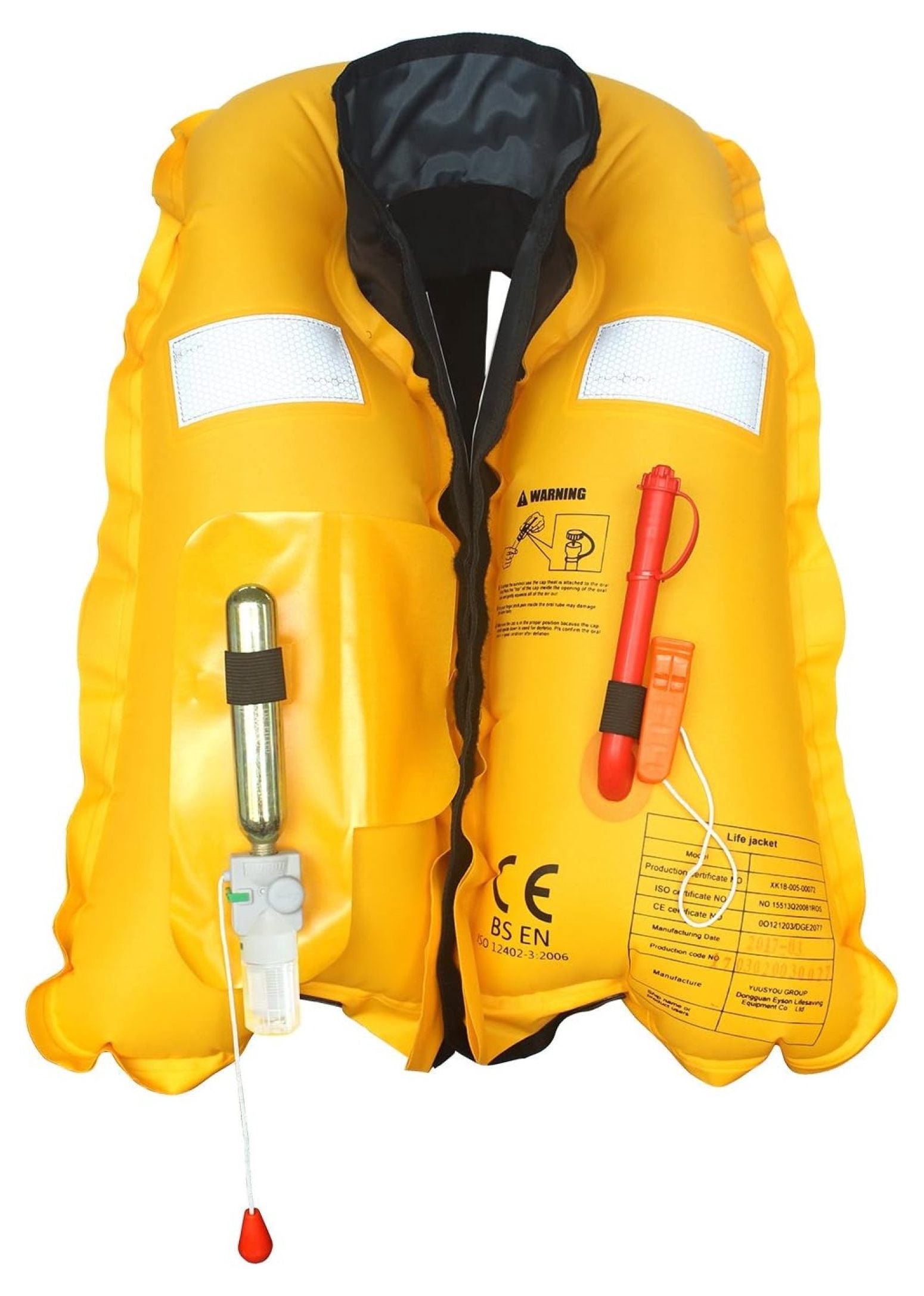 Highly Visible Automatic Inflatable Life Vest