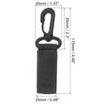 thumbnail image 2 of Uxcell Belt Keeper Key Ring, 3 pack Nylon Webbing Strap Key Chain Rotate HookBlack, 2 of 6