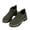 Green, variant on RotHome Women’s Ankle Boots Fashion Pointed Toe Side Zipper Chunky Heels Platform Retro Leather Booties Comfort Non-Slip Casual Work Shoes
