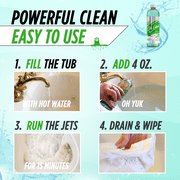 Oh Yuk Jetted Tub Cleaner for Jacuzzis, Bathtubs, Whirlpools - 16 fl oz