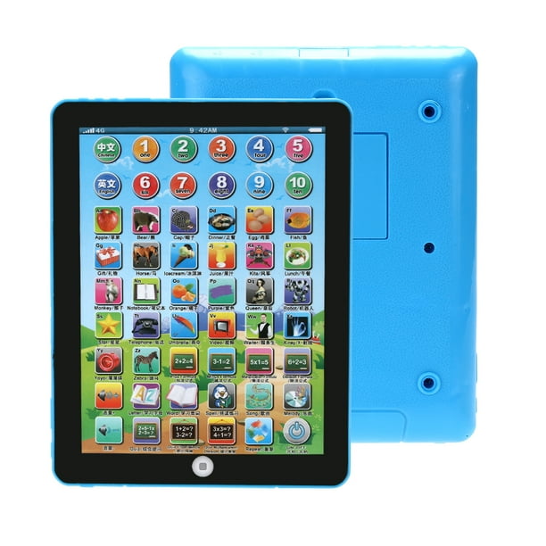 Mini Ipad táctil en inglés para niños máquina educativa de aprendizaje