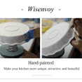thumbnail image 3 of Wisenvoy Floral 9'' Ceramic Pie Pan, Non-Stick, 3 of 9