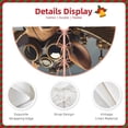 thumbnail image 5 of Balery Steampunk Squirrel Pilot Printed Christmas Tree Skirt , Merry Christmas Party Christmas Tree Decoration,Adjustable Tree Skirt-30", 5 of 8