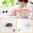 thumbnail image 3 of Tapa de drenaje cuadrada para ducha, tapón de silicona con ventosa, fácil de instalar, traje para baño, bañera, cocina, paquete de 2 (blanco), 3 of 7