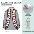 thumbnail image 4 of Sports Competition Print Backpack for Teens - Waterproof & Lightweight Student Backpack - Breathable Shoulder Straps for Baseball, Soccer, Football, 4 of 6