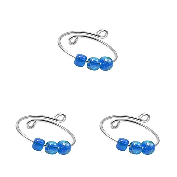 Sonducket Encantador anillo de ansiedad Anillos con cuentas Ajustable Ligero Apertura Anillo de dedo Joyería resistente al desgaste Mujeres Niñas Type1 NO1 Sonducket CBP586045