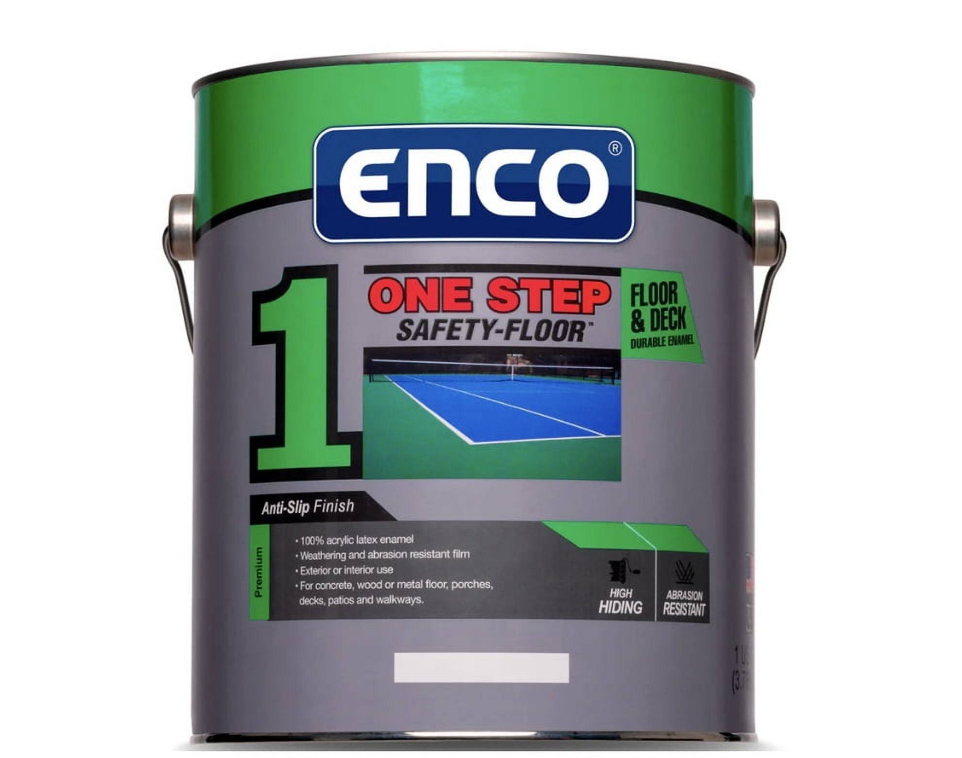 Enco Safety Floor Sanded Park Gray, 1 Gallon