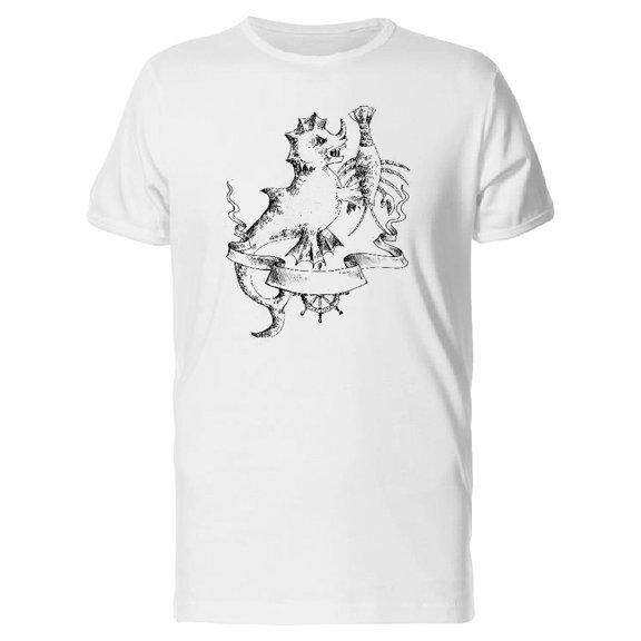 Sea Monster Eating Crab Tee Men's -Image by Shutterstock