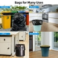 thumbnail image 5 of VacYaYa 8 Gallon Size 60 Liters Large Kitchen Flat Trash Bags,Heavy Duty,Tasteless,Strong and Black Garbage Bags (100 Count Bulk), 5 of 6