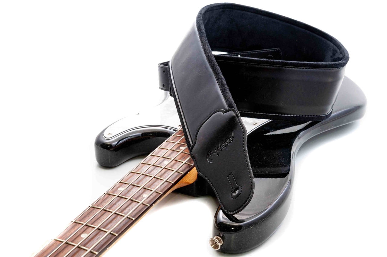 RightOn! Bassman Charm-80 Bass Guitar Strap - Black