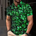 thumbnail image 2 of BiZtdJrK Ofertas Relampago de Hoy, Mens Short Sleeve Polos Shirts St Patricks Day Funny Printed Golf Shirts Casual Muscle Fit Tennis Tshirts Holiday Work Tops Multicolor XXL, 2 of 6