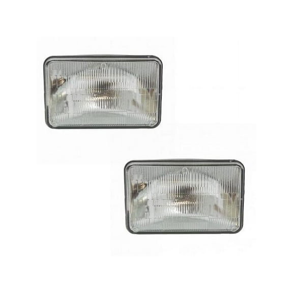 Headlight Assembly Set 2 Piece - Compatible with 1977 - 1986 Chevy Caprice 1978 1979 1980 1981 1982 1983 1984 1985
