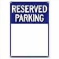 thumbnail image 3 of Blank Reserved Parking Sign, 10x14 Inches, Rust Free .040 Aluminum, Fade Resistant, Made in USA by My Sign Center, 3 of 4