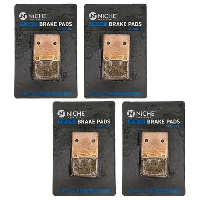 Niche Rear Brake Pad Set for Suzuki GSXR600 Ceramic Motorcycle 4 Pack 519-KPA2598D