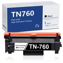 TN760 Toner Cartridge Compatible High Yield Toner Cartridge Replacement for Brother MFC-L2710DW Printer Toner | 1 Black