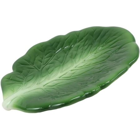 

Ebros 10 L Ceramic Fresh Hearty Collard Green Leaf Shaped Serving Plate 1 PIECE