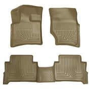 Husky Liners Front & 2nd Seat Floor Liners Fits 07-15 Audi Q7 Bench Seats