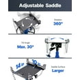 thumbnail image 6 of KFFKFF Hydraulic Telescoping Transmission Jack, Adjustable Height 33"-67", 1100 lbs Capacity, 2-Stage Floor Jack with Foot Pedal and 360° Swivel Wheels for Garage and Workshop Use, 6 of 9