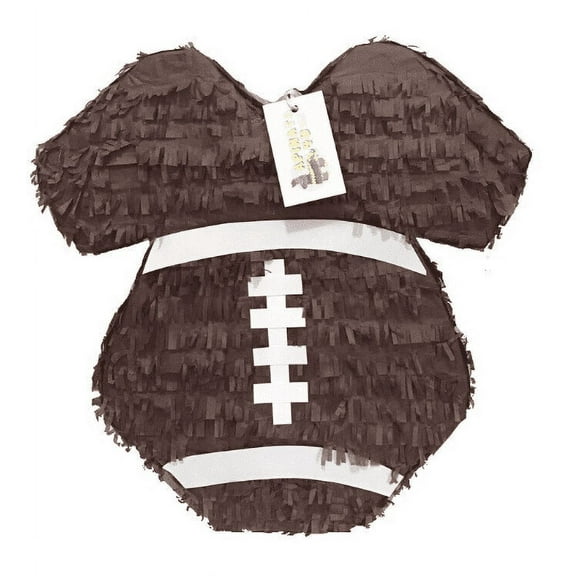 Football Theme Baby Onesie Gender Reveal Pinata