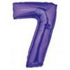 Purple Number 7 Balloon, 40"