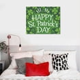 thumbnail image 5 of Nawypu Canvas Print Wall Art for Living Room Dreamlike Shamrocks Happy St Patrick's Day Wall Art Pictures for Home Decor Stretched and Framed Ready to Hang, 5 of 5