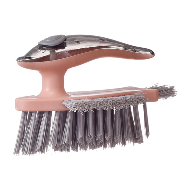 Cepillo para lechada, cepillo para fregar, cepillo para raspar, cepillos de limpieza para fregar de alta resistencia, limpiador de lechada para suelo, , rosa Soledad cepillo para limpiar el baño
