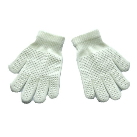

TureClos 1 Pair Toddler Gloves Outdoor Clothes Accessory Girls Boys Fingers Warming Cover Anti-skid Knitting Kids Glove for Winter