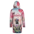 thumbnail image 2 of Hello Valentine’s Day Cane Corso Flower Crown Romantic Pink Floral All Over Print 3D Hooded Duffle Toggle Coat Italian Mastiff Dog Lover Gifts Idea - 00031, 2 of 6