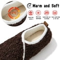 thumbnail image 3 of Knivor Closed Back Slippers for Women Slipper Socks Sherpa Fleece V‑Trim Slip On Indoor Outdoor Non Slip House Shoes, 3 of 8