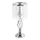 thumbnail image 2 of Elegante portavelas Centro de Candelabro Vela cónica Adorno de cristal Estatua Portavelas para la decoración del hotel de escritorio , Plata Pequeño Fernando Porta vela, 2 of 7
