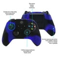thumbnail image 5 of PlayVital 3D Studded Edition Anti-Slip Silicone Cover Skin for Xbox Series X/S, Soft Rubber Case Protector for Xbox Core Wireless Controller with 6 Black Thumb Grip Caps - Blue & Black, 5 of 9