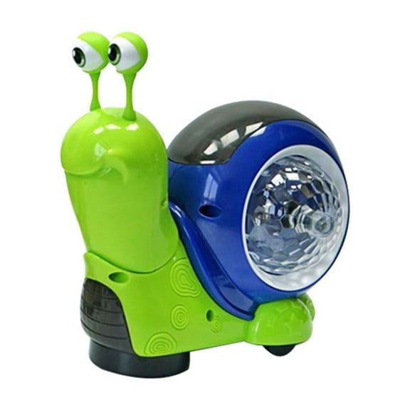 Baby Electric Snail Toy,2025 New Baby Toddler Cute Crawling Snail Toy with Light-up Music,Children's Birthdays Interactive Sensory Toy Gifts for Boy and Girl 1 