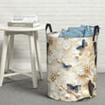 thumbnail image 6 of Honeii Elegant Butterflies And Pearls Print Laundry Hamper Basket,Baby Nursery Woven Storage Basket for Toys Bin,Pillows,Blankets,Clothes-, 6 of 6