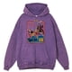 thumbnail image 5 of Sudadera con capucha retro desgastada con el mensaje "La muerte me persigue desde atrás" para hombre, moda hip hop, sudadera de gran tamaño, 100 % algodón, 5 of 5