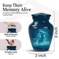thumbnail image 2 of Aquarius Mini Urns For Human Ashes - Keepsake Urns For Human Adult Male - Aquariusi Blue Urn For Dad - Cremation Urn For Adult Men ( Size- 3 Inch 1pc ), 2 of 2