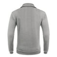 thumbnail image 4 of JGNGSHN Mens Quarter Zip Sweatshirt Long Sleeve Waffle Pullover Sweatshirt with Pocket, 4 of 5