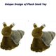 thumbnail image 3 of Regalos suaves del juguete de la muñeca del juguete de la felpa del caracol del animal relleno para los niños y los adultos, 11', 3 of 5