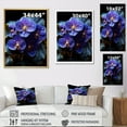 thumbnail image 4 of Designart "Dreamy Moonlit Violets" Violets Floater Framed Wall Decor, 4 of 5