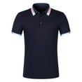 thumbnail image 4 of RMGVDSD Mens Knit Polo Shirts Lapel Button Open Collar Men's Casual Loose Comfortable Trendy Business Short Sleeve Polo Shirt Lightweight Athletic Shirts, 4 of 9