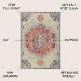 thumbnail image 3 of JONATHAN Y BOHEMIAN FLAIR 5 x 8 Area Rug, Vintage Medallion - Cream/Orange, BMF101A-5, 3 of 3