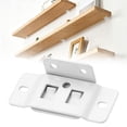 thumbnail image 2 of Heavy Duty Stainless Steel Right Angle Corner Brackets With Mounting Screws, Quick Fit Furniture Joint Connectors For Cabinets Drawers Tables Chairs(White), 2 of 8