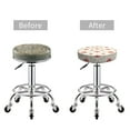 thumbnail image 5 of Kdxio Mushroom Print Stool Covers Round,Stretch Round Bar Stool Covers Washable Bar Stool Cushion Slipcover for 12-15 Inch Chair, 5 of 7