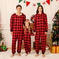 thumbnail image 4 of GYRATEDREAM Christmas Pajamas for Family Matching Cute Long Sleeve Couples Soft Sleepwear One Piece Funny Christmas Pjs Sets, 4 of 10