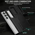 thumbnail image 6 of ELEHOLD Hybrid Rugged Magnetic Case for Samsung Galaxy Note 20 Ultra, Shockproof Anti-fall Dual-layer Protector Case,Non-Slip Rugged Magnetic Soft TPU Bumper Hard PC Back Cover Case, black, 6 of 8