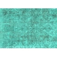 thumbnail image 1 of Ahgly Company Machine Washable Indoor Rectangle Persian Turquoise Blue Traditional Area Rugs, 8' x 10', 1 of 4