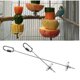 thumbnail image 4 of Billuyoard Soporte para comida de pájaros, soporte para alimentador de loros, palo de lanza de fruta de acero inoxidable, pincho para carne, palo de Type6 NO6 Billuyoard  PT0003-01B, 4 of 6